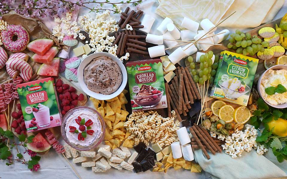 Dessertboard med Ekströms mousse och fromage att dippa