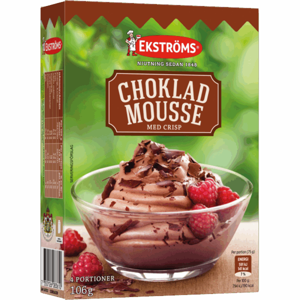 Chokladmousse med Crisp