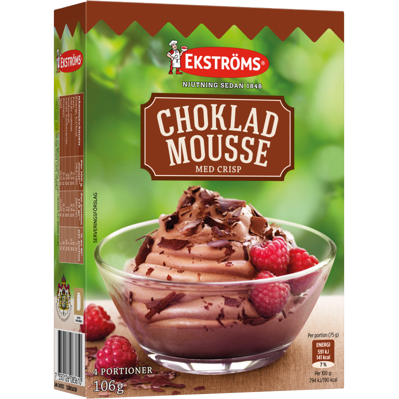 Chokladmousse med Crisp