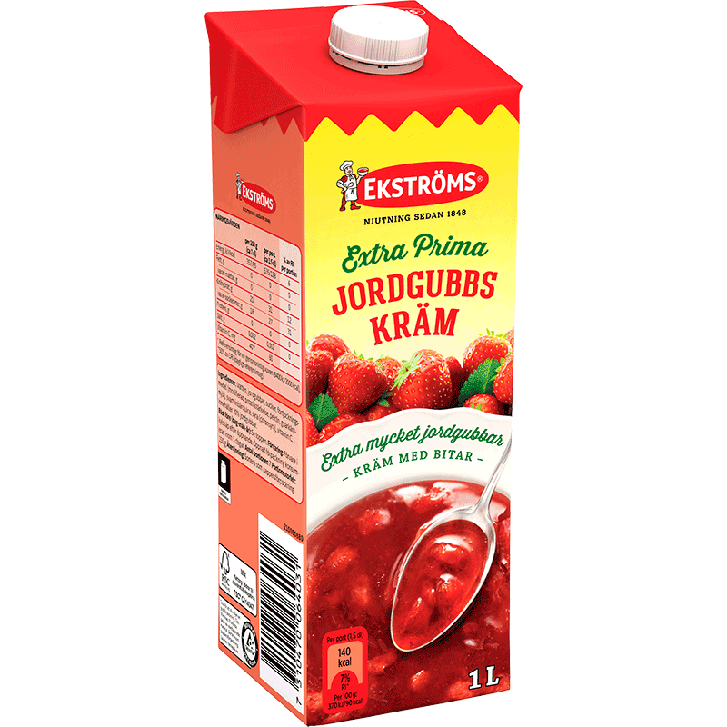 Jordgubbskräm Extra Prima