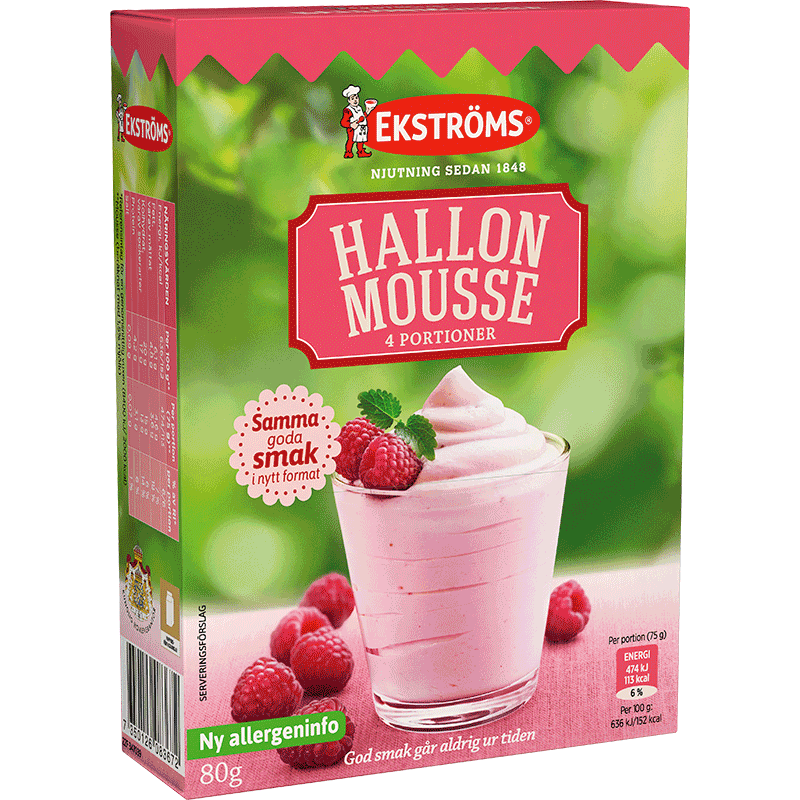 Hallonmousse